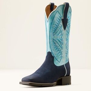 Ariat Round Up Blue Western Boots